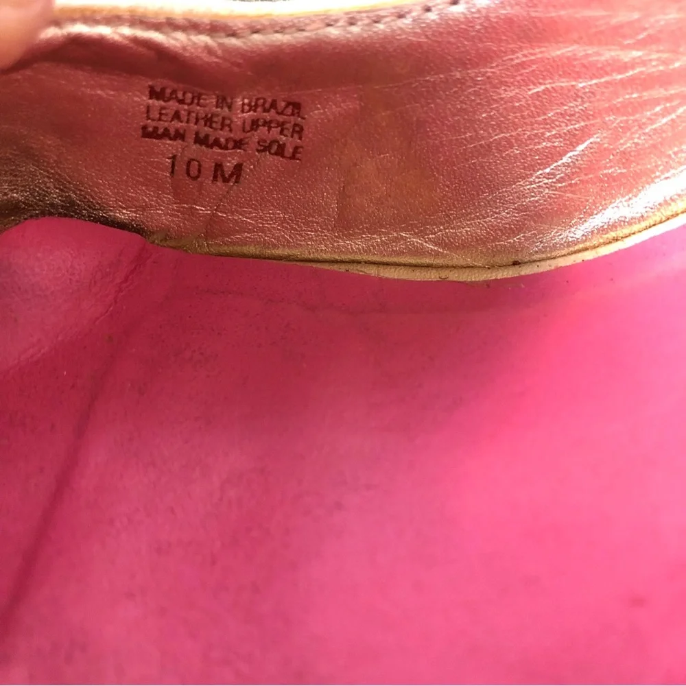 Lilly Pulitzer Gold Pumps Glitter Wedges